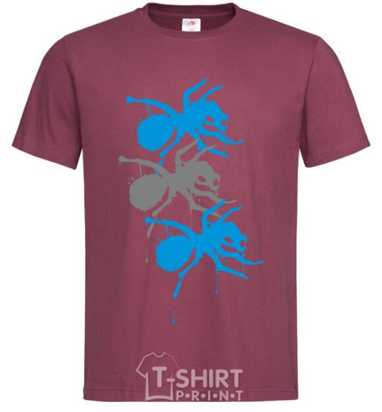 Мужская футболка The prodigy ant Бордовый фото