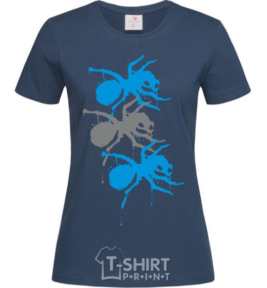 Женская футболка The prodigy ant Темно-синий фото