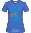 Женская футболка The prodigy ant Ярко-синий фото
