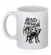 Ceramic mug Bring Me the Horizon Wolf bones White фото