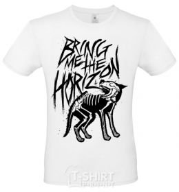 Men's T-Shirt Bring Me the Horizon Wolf bones White фото