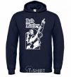Men`s hoodie Bob Marley navy-blue фото