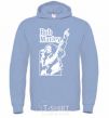 Men`s hoodie Bob Marley sky-blue фото