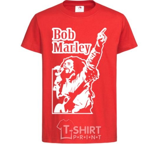 Детская футболка Bob Marley Красный фото