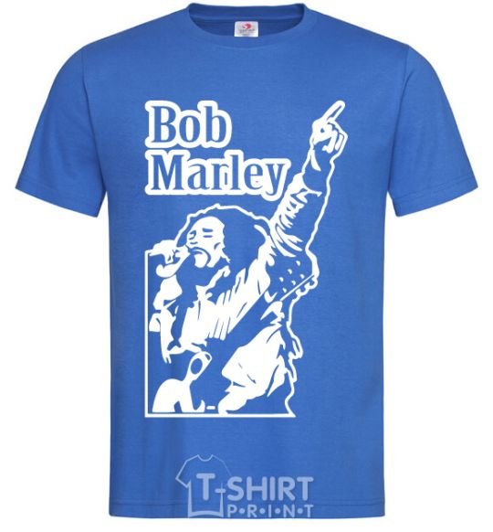Men's T-Shirt Bob Marley royal-blue фото