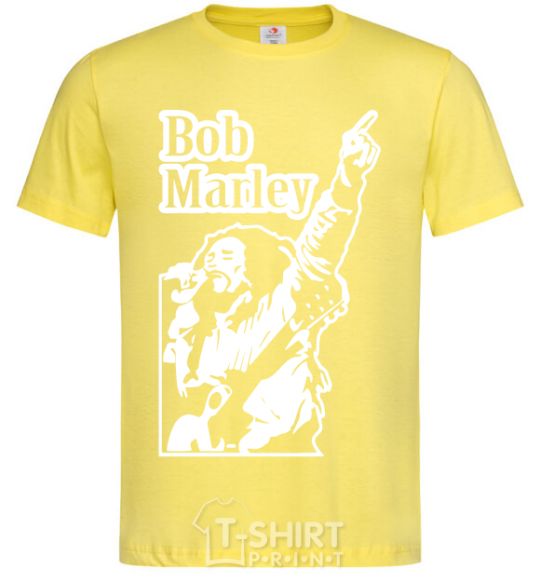 Men's T-Shirt Bob Marley cornsilk фото