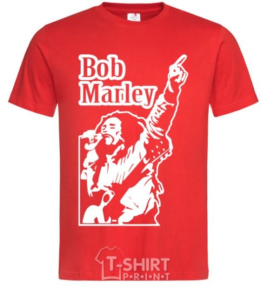 Men's T-Shirt Bob Marley red фото