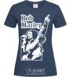 Women's T-shirt Bob Marley navy-blue фото
