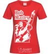 Women's T-shirt Bob Marley red фото