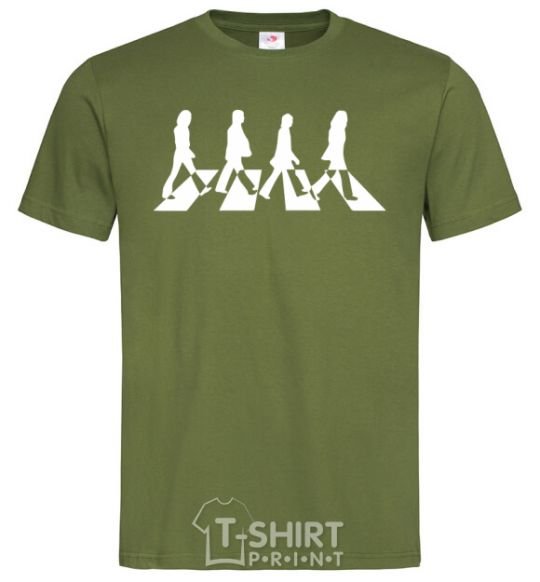 Men's T-Shirt The beatles Abbey millennial-khaki фото