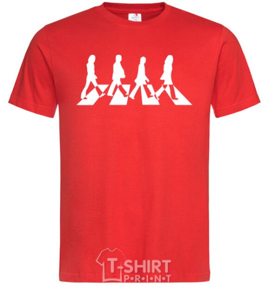 Men's T-Shirt The beatles Abbey red фото