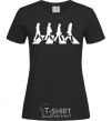 Women's T-shirt The beatles Abbey black фото