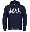 Men`s hoodie The beatles Abbey navy-blue фото