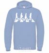 Men`s hoodie The beatles Abbey sky-blue фото