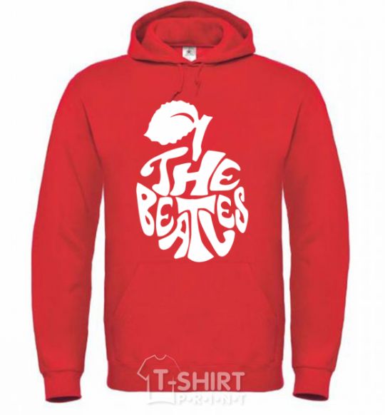 Men`s hoodie The beatles apple bright-red фото