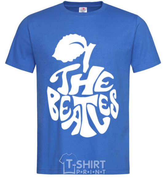 Men's T-Shirt The beatles apple royal-blue фото