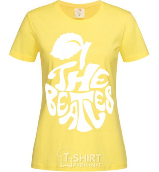 Women's T-shirt The beatles apple cornsilk фото