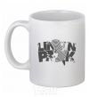 Ceramic mug Linkin park grey White фото