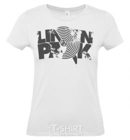 Women's T-shirt Linkin park grey White фото