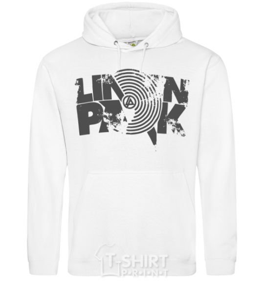 Men`s hoodie Linkin park grey White фото