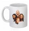 Ceramic mug Metallika color faces White фото