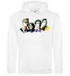 Men`s hoodie Arctic monkeys color White фото