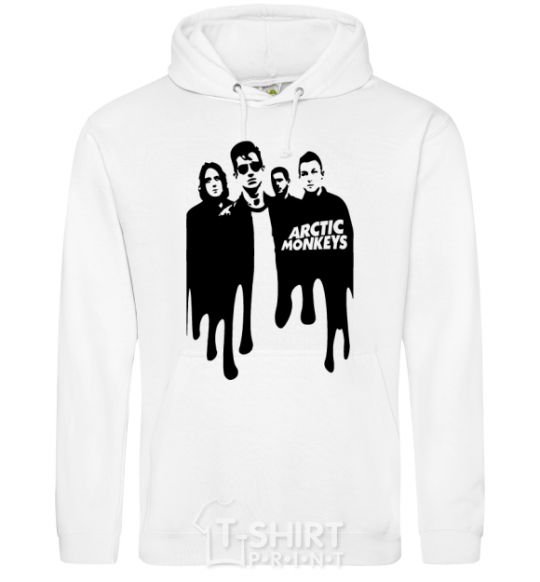 Men`s hoodie Arctic monkeys figures White фото