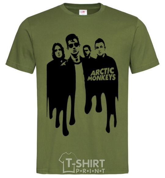 Men's T-Shirt Arctic monkeys figures millennial-khaki фото