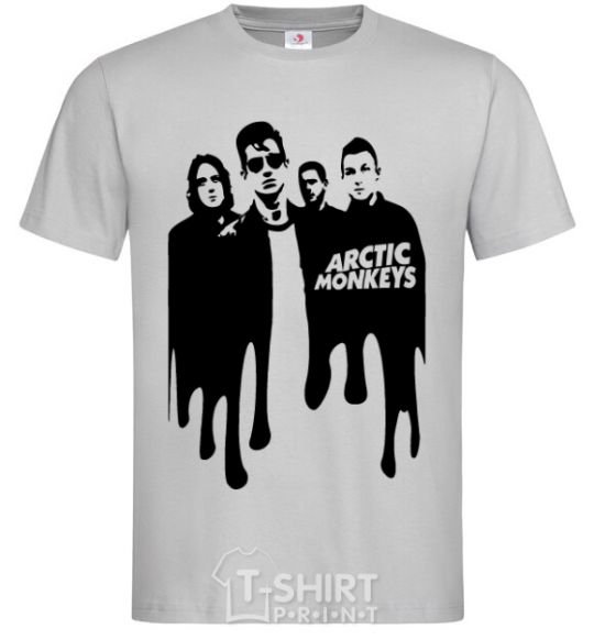 Men's T-Shirt Arctic monkeys figures grey фото