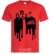 Men's T-Shirt Arctic monkeys figures red фото