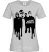 Women's T-shirt Arctic monkeys figures grey фото