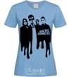 Women's T-shirt Arctic monkeys figures sky-blue фото