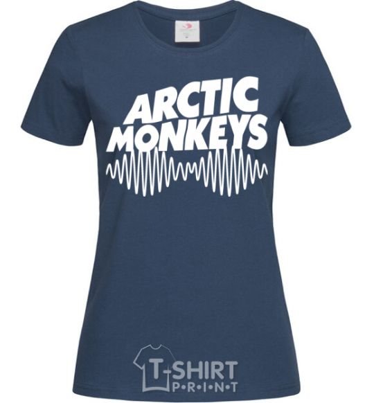 Women's T-shirt Arctic monkeys do i wanna know navy-blue фото