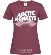 Women's T-shirt Arctic monkeys do i wanna know burgundy фото