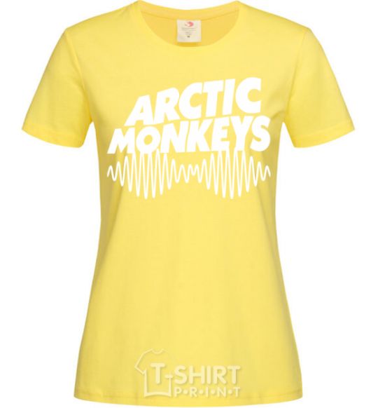 Women's T-shirt Arctic monkeys do i wanna know cornsilk фото