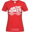 Women's T-shirt Arctic monkeys do i wanna know red фото