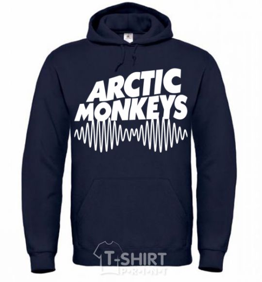 Мужская толстовка (худи) Arctic monkeys do i wanna know Темно-синий фото