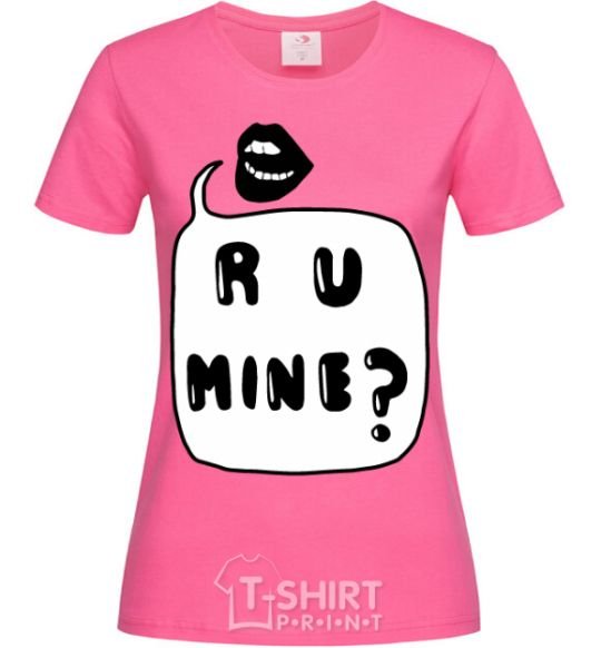 Женская футболка R u mine Ярко-розовый фото