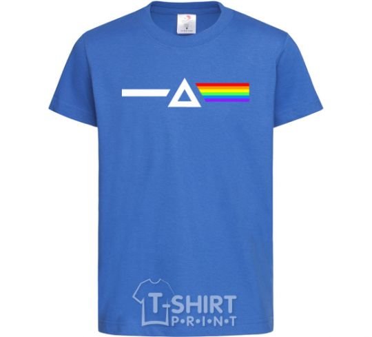 Kids T-shirt Minimal Pink Floyd royal-blue фото