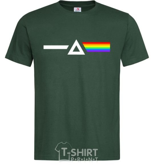 Men's T-Shirt Minimal Pink Floyd bottle-green фото