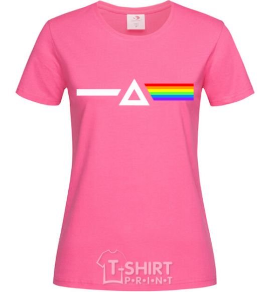 Women's T-shirt Minimal Pink Floyd heliconia фото