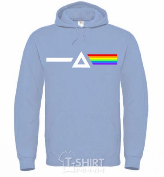 Men`s hoodie Minimal Pink Floyd sky-blue фото