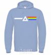 Men`s hoodie Minimal Pink Floyd sky-blue фото