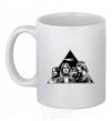 Чашка керамическая Pink Floyd triangle Белый фото