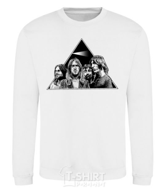 Sweatshirt Pink Floyd triangle White фото