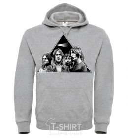 Men`s hoodie Pink Floyd triangle sport-grey фото