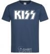 Men's T-Shirt Kiss logo navy-blue фото