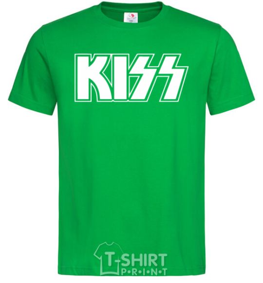 Men's T-Shirt Kiss logo kelly-green фото