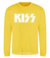 Sweatshirt Kiss logo yellow фото