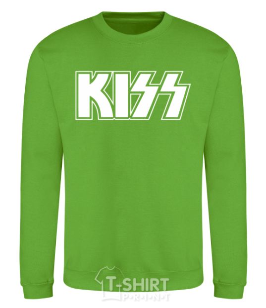 Sweatshirt Kiss logo orchid-green фото